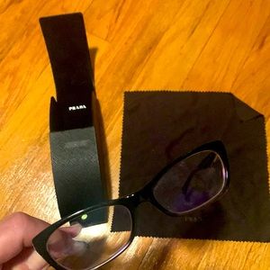 Prada Eye Glasses with case & cloth.